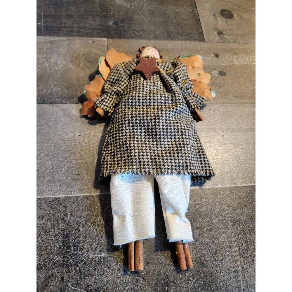 Vintage Handmade angel doll girl star‎ xmas figure